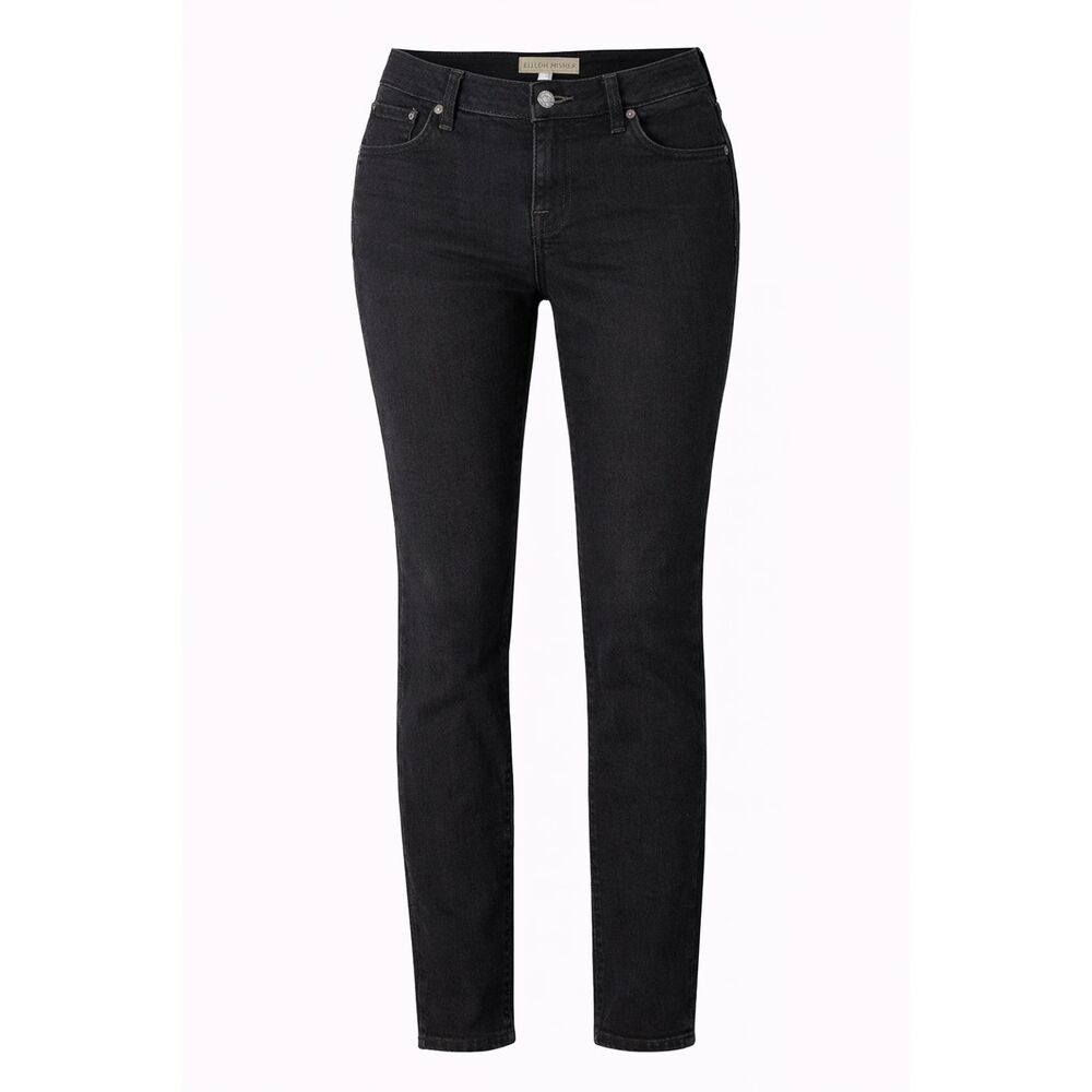 Eileen Fisher Black Denim Jeans Womens Small Straight / Slim Straight EF denim